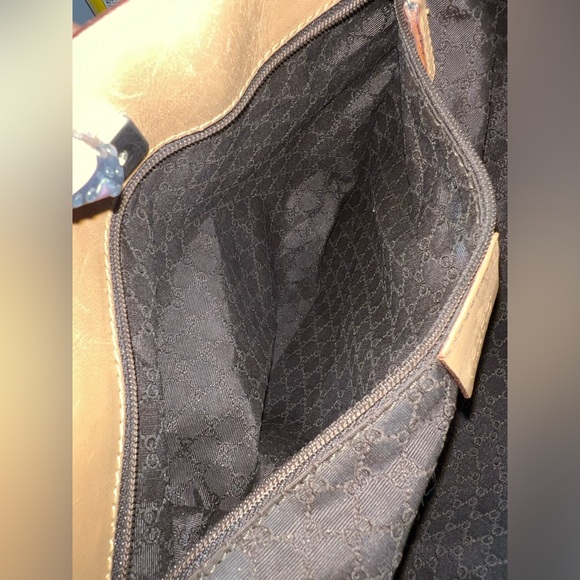 TAN GUCCI LEATHER TOTE - Picture 3 of 16